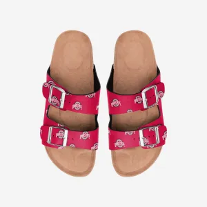 Ohio State Buckeyes Womens Team Logo Double Buckle Sandal