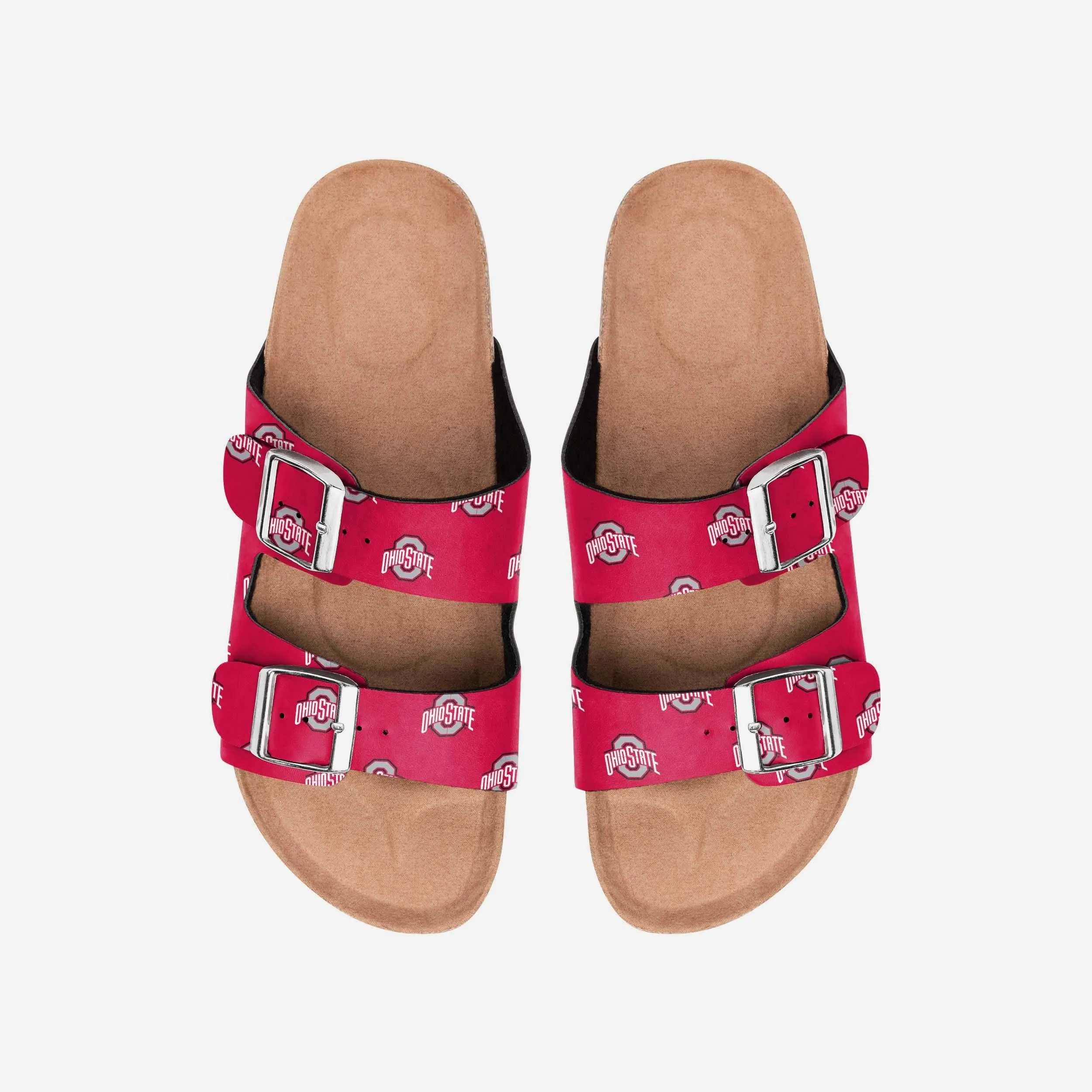 Ohio State Buckeyes Womens Team Logo Double Buckle Sandal