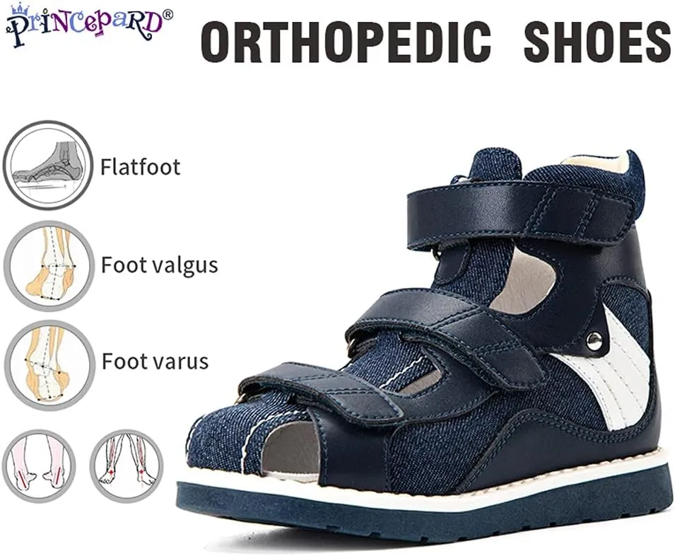 Orthopedic Sandals for Kids High Back Ankle Support 2021 New Summer Corrective Shoes Flat Foot X-legs Care