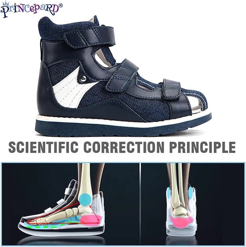 Orthopedic Sandals for Kids High Back Ankle Support 2021 New Summer Corrective Shoes Flat Foot X-legs Care