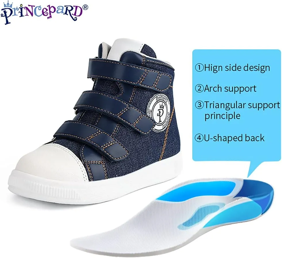 Orthopedic Shoes for Boys and Girls, high-top Corrective Sneakers for Toddlers and Kids with Arch and Ankle Support for Flat feet and Tiptoe Walking