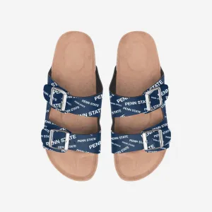 Penn State Nittany Lions Womens Mini Print Double Buckle Sandal
