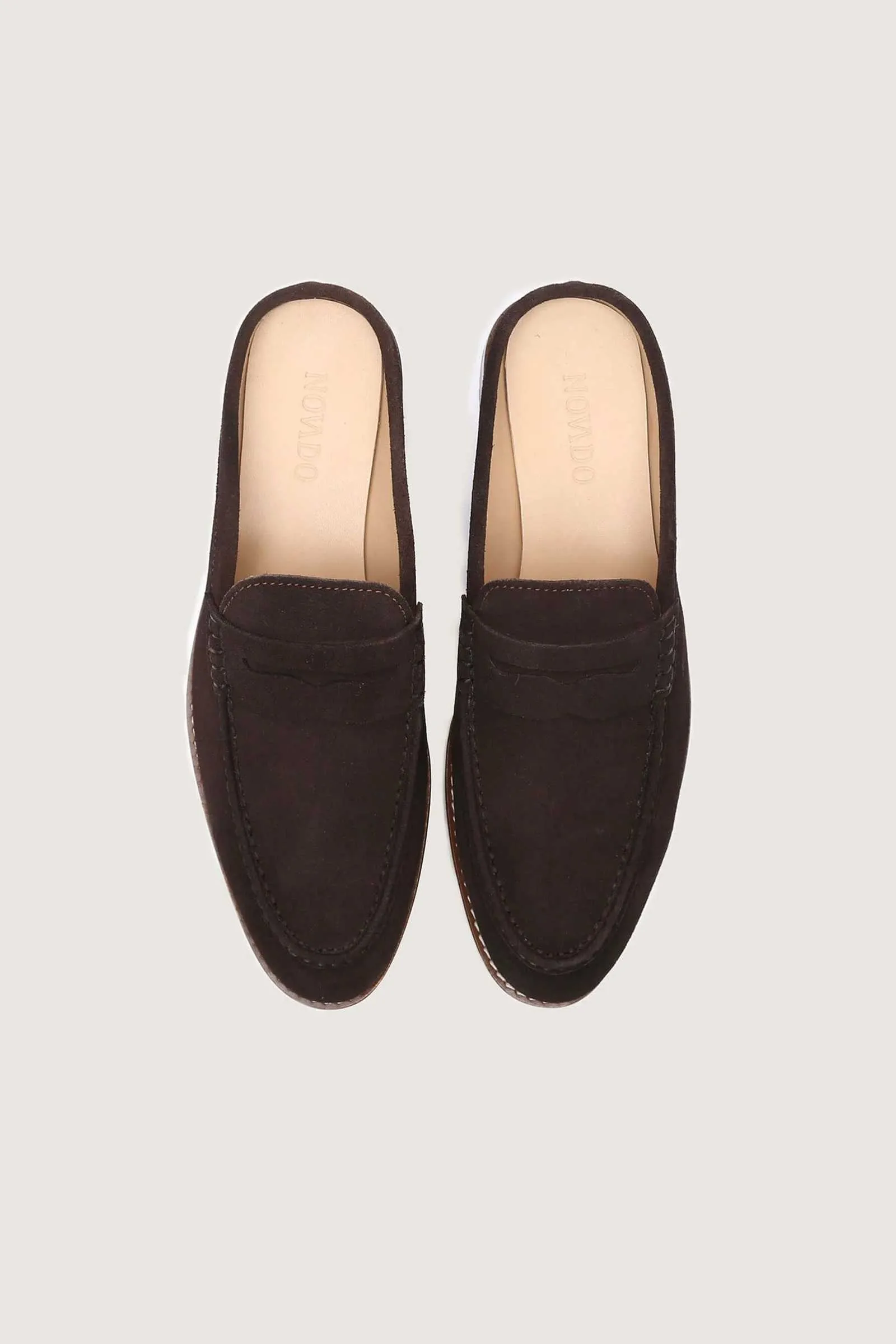 Penny Backless Leather Loafers