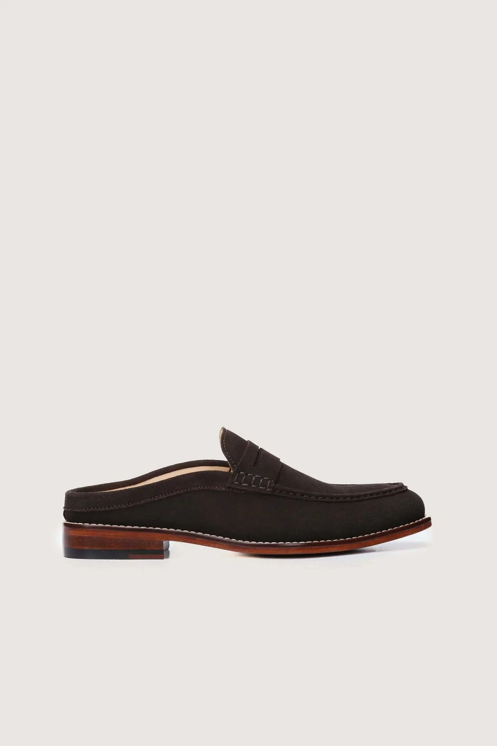 Penny Backless Leather Loafers