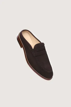 Penny Backless Leather Loafers