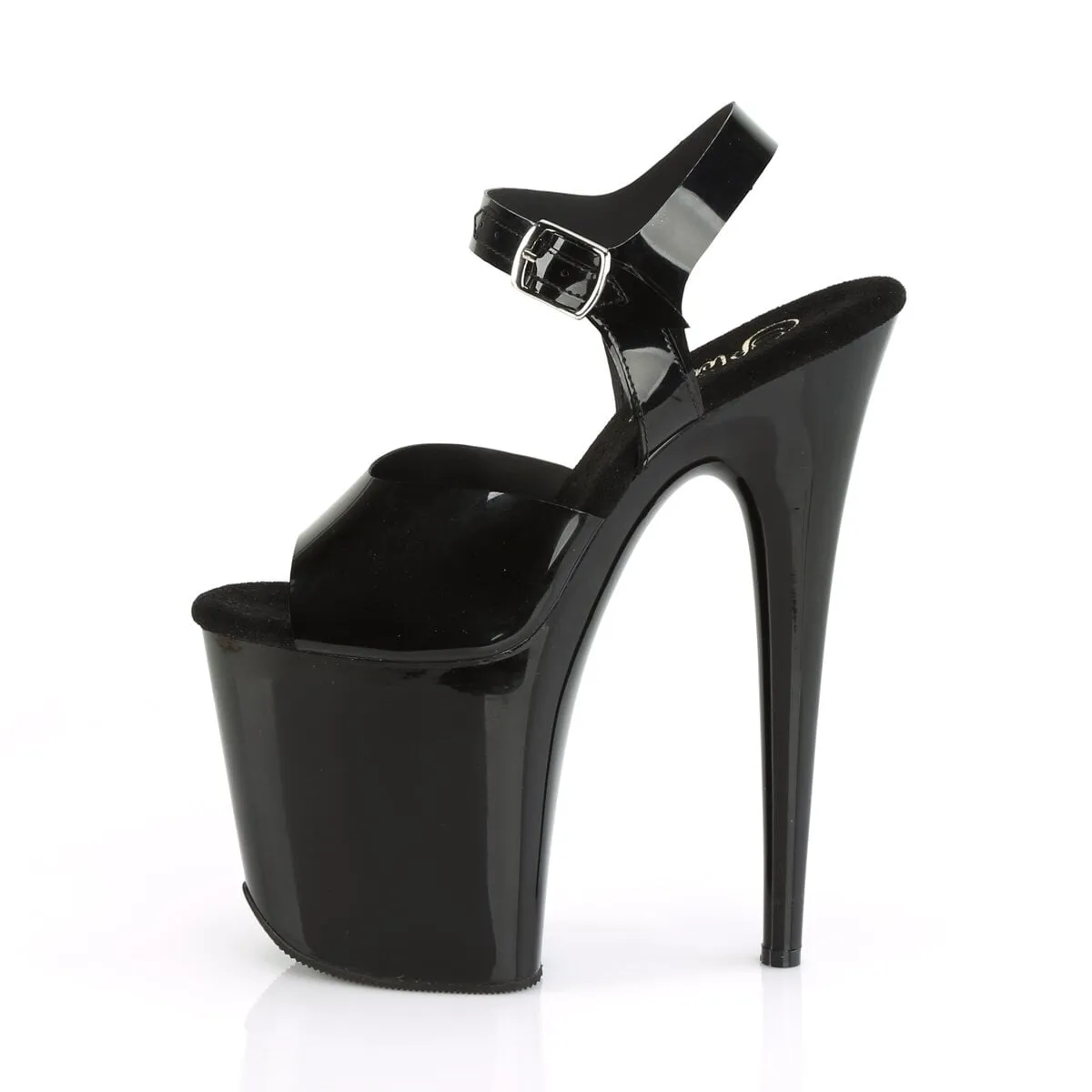Pleaser Flamingo-808N-Black-Size 6-Clearance