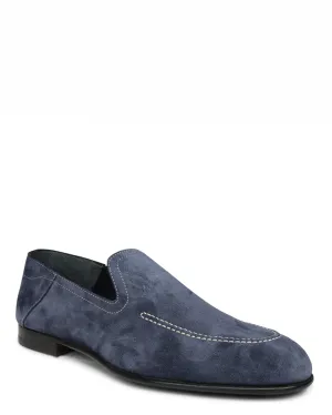 Positano Suede Loafer in Denim