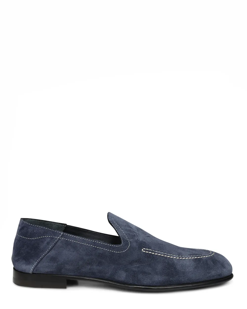 Positano Suede Loafer in Denim
