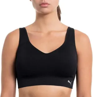 Puma 2 Pack Seamless Sports Bra Convertible Back Design Black