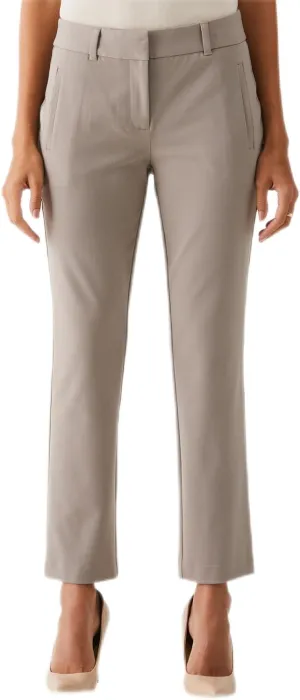 Rafaella Women's Petite Ankle Pants with Slimming Panel, Classic Fit, Gabardine Fabric