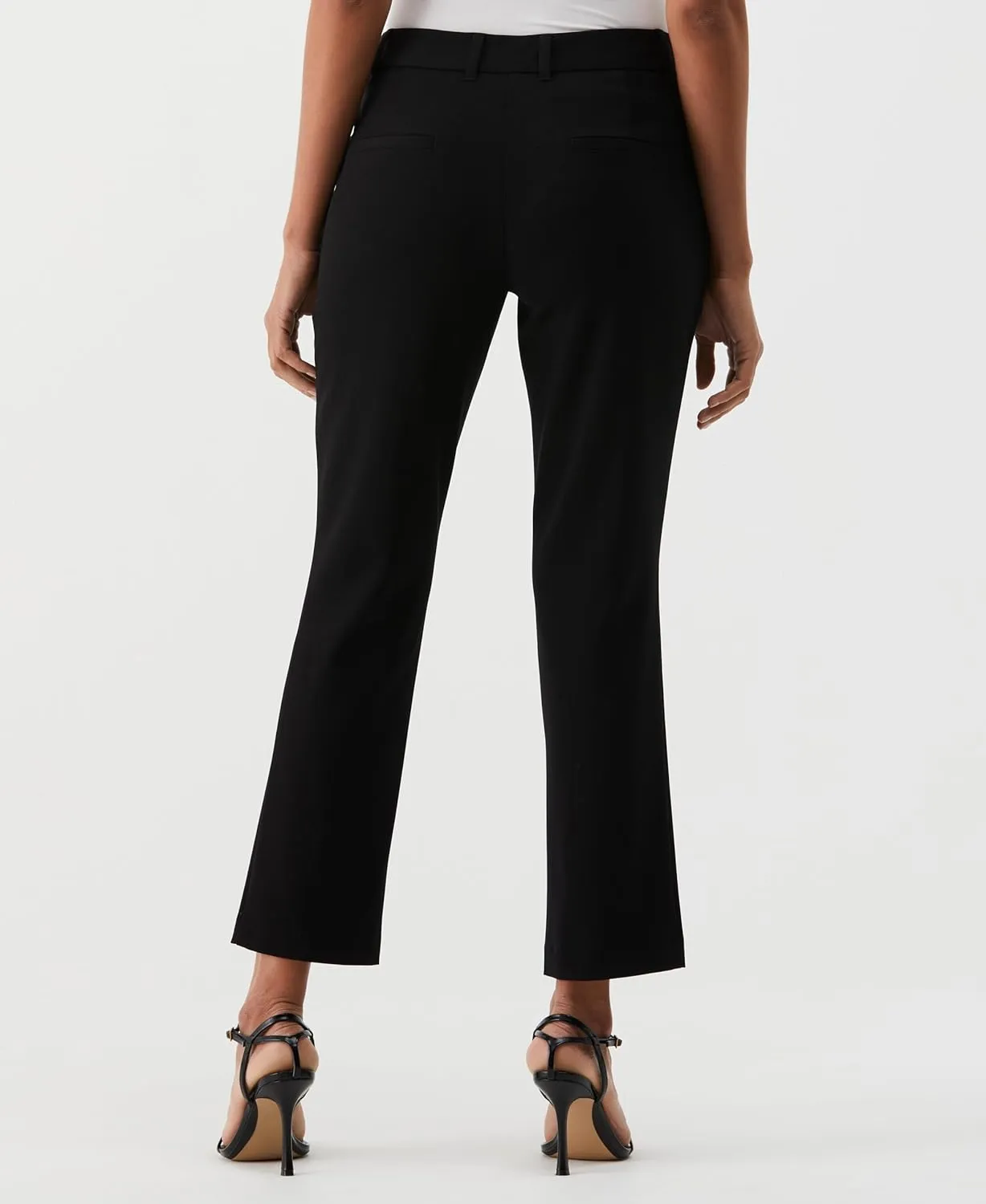 Rafaella Women's Petite Ankle Pants with Slimming Panel, Classic Fit, Gabardine Fabric