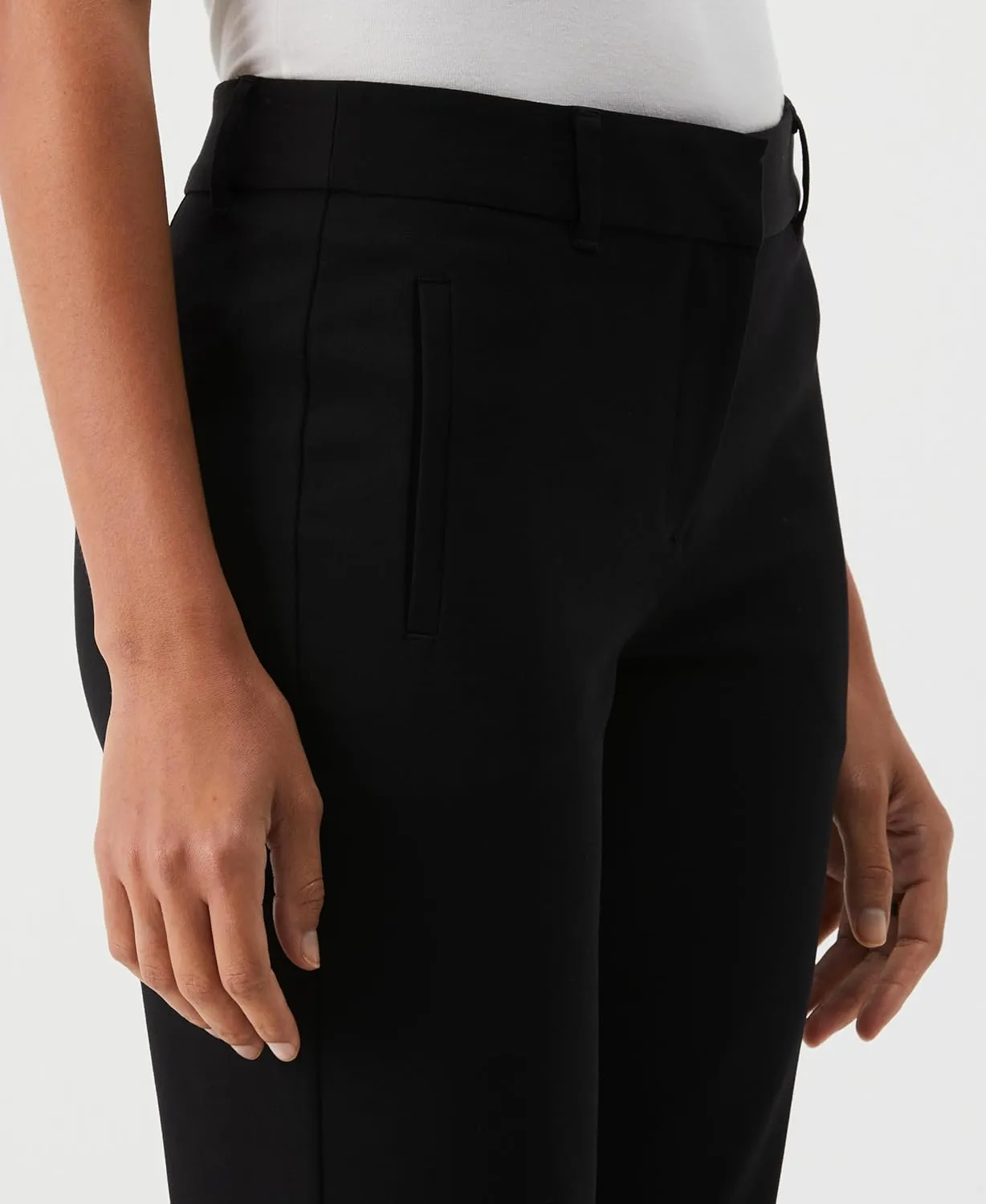 Rafaella Women's Petite Ankle Pants with Slimming Panel, Classic Fit, Gabardine Fabric
