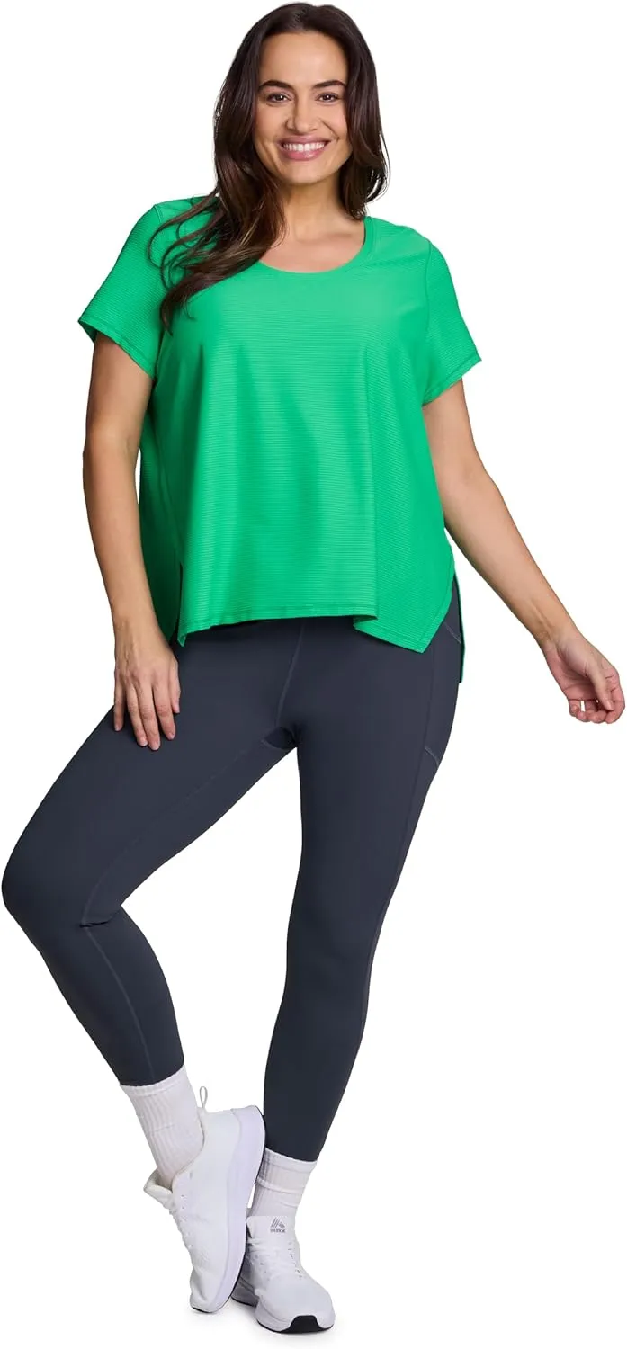 RBX Active Women's Plus Size Stretch Ankle/Full Length Workout Running Gym Yoga Leggings