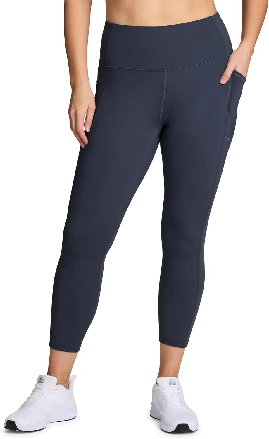 RBX Active Women's Plus Size Stretch Ankle/Full Length Workout Running Gym Yoga Leggings