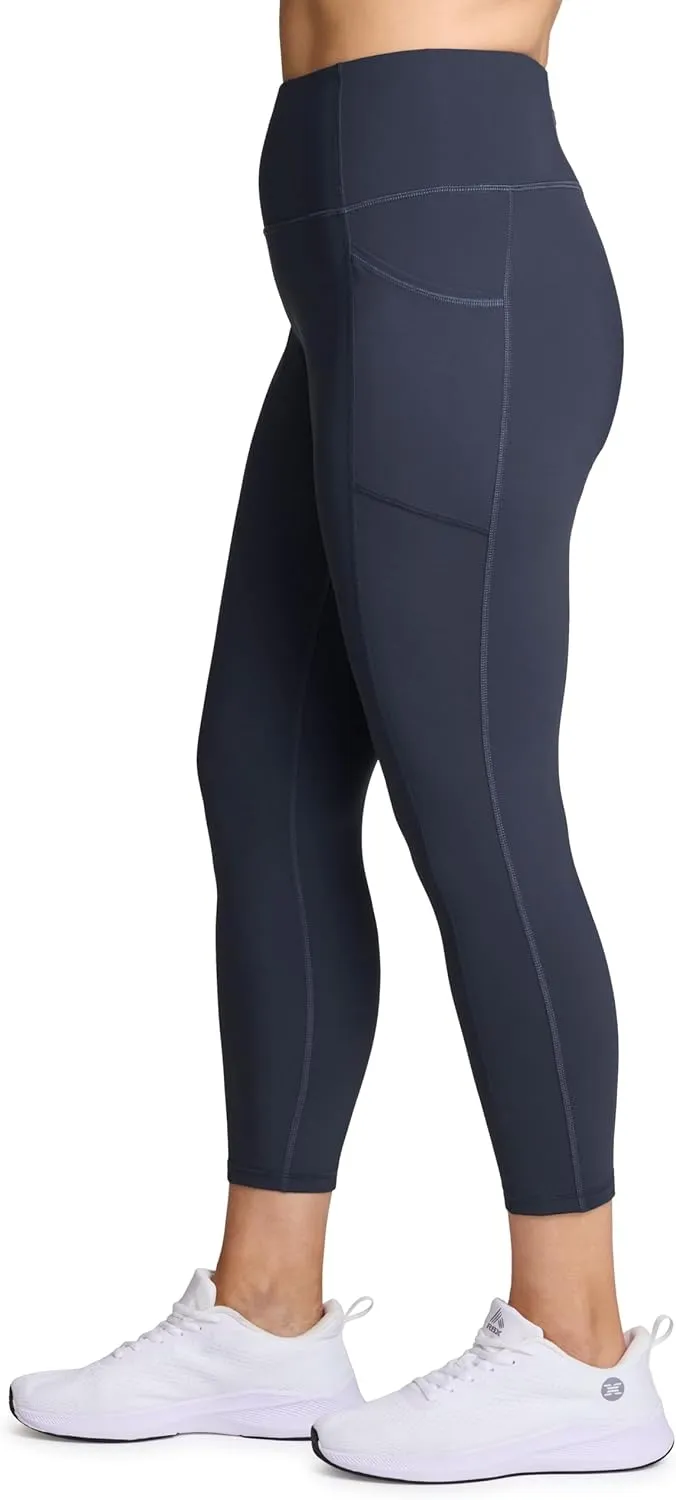 RBX Active Women's Plus Size Stretch Ankle/Full Length Workout Running Gym Yoga Leggings