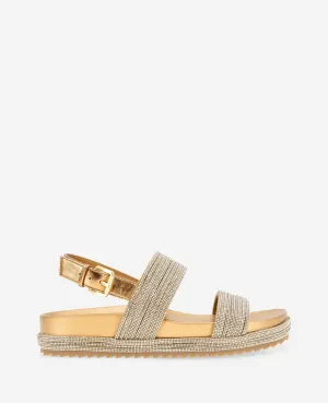 REACTION - Debra Two Band Crystal Sandal