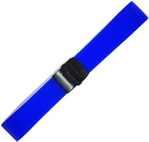 RHAIYAN 18mm 20mm 22mm 24mm Sport Silicone Watch Band Strap Men Women Universal Waterproof Rubber Watchband Wrist Bracelet Accessories Specific (Color : Royal Blue B, Size : 18mm)