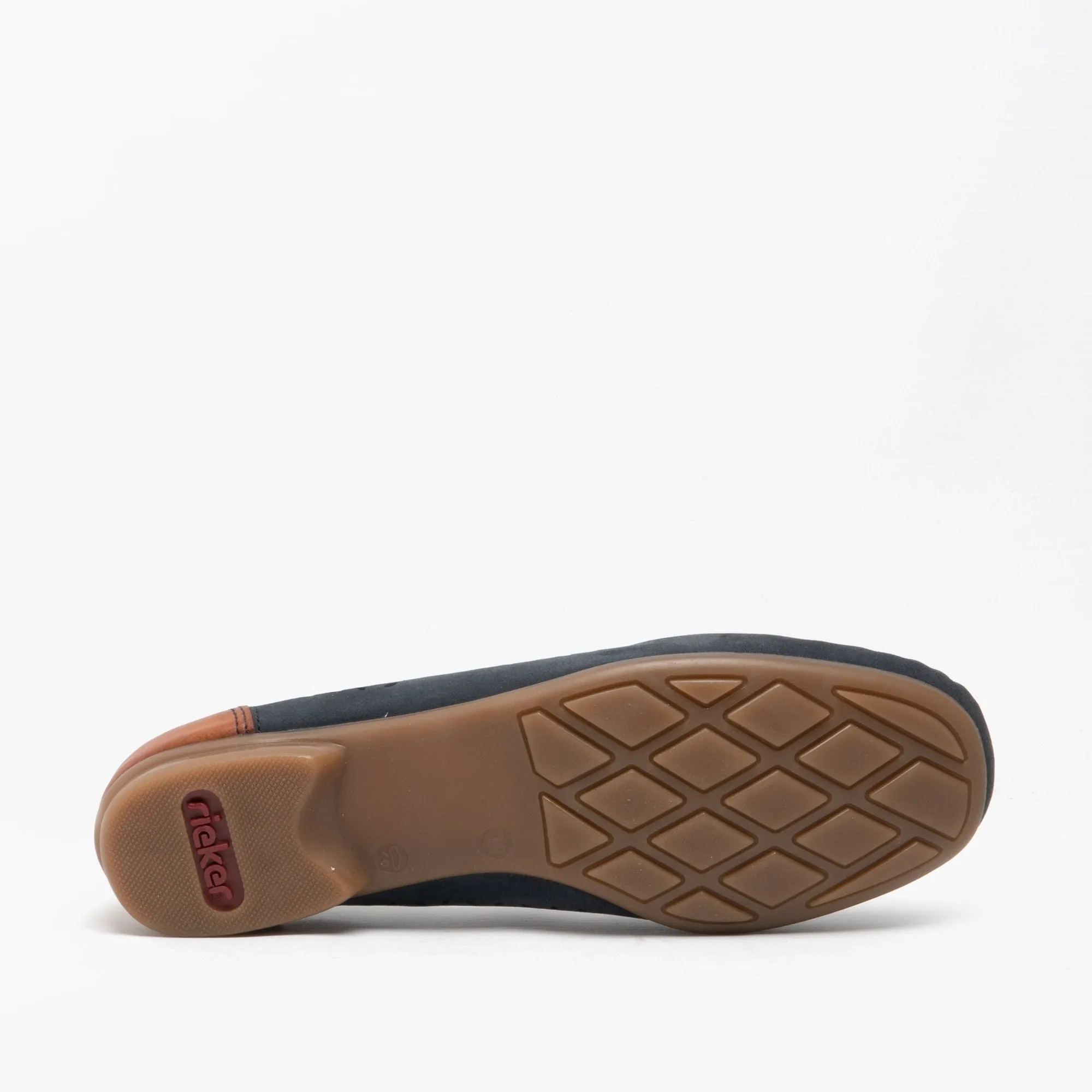 Rieker 40086-14 Womens Loafers Pacific/Cayenne