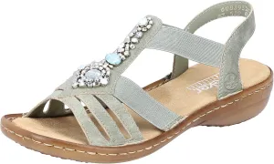 Rieker 60839 White, Green, 7 Women