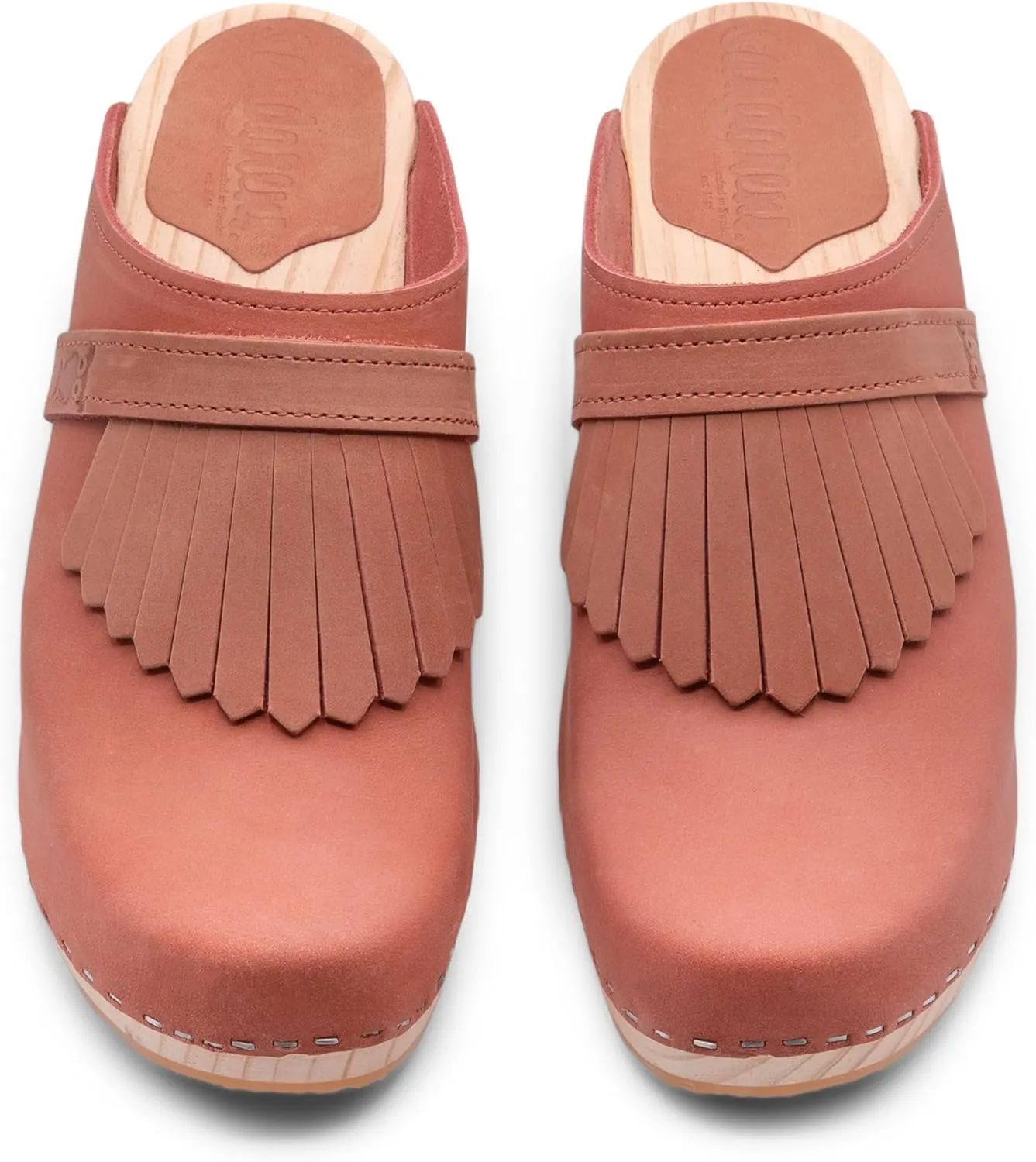 Sandgrens Handmade Swedish Wood Clogs for Women, High Rise Mule | Venice