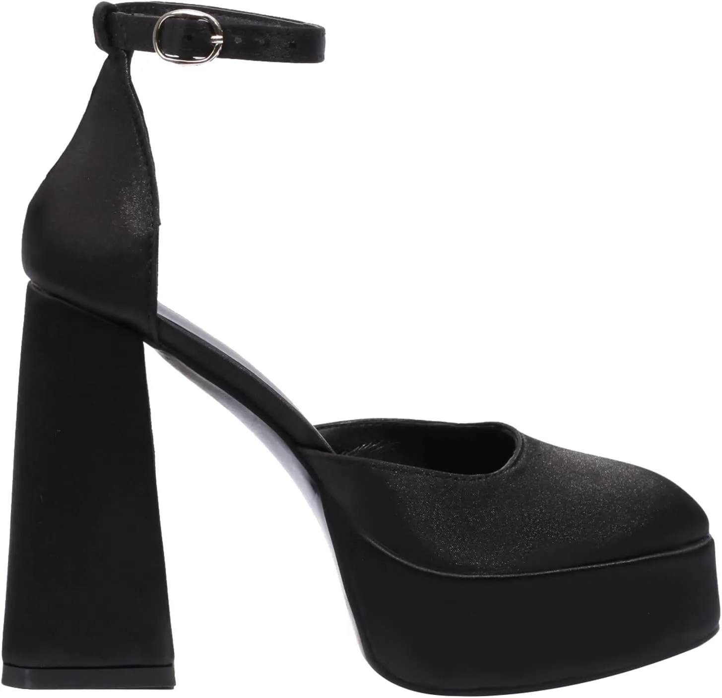 SEIFIN Platform Chunky Heels for Women Ankle Strap Pumps High Heels Sandal Platform Heels Closed Toe Wedding Party Pumps Shoes