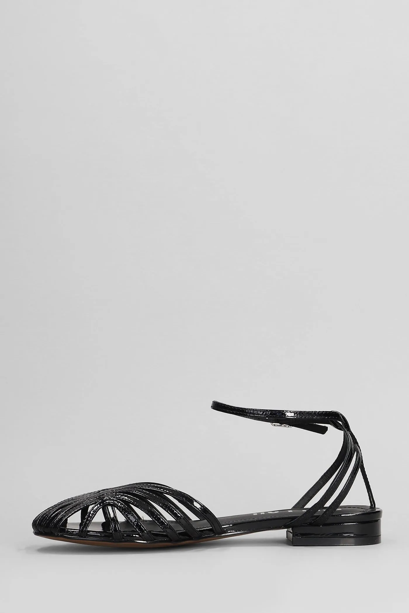 Serabi Flat Ballet flats in black patent leather