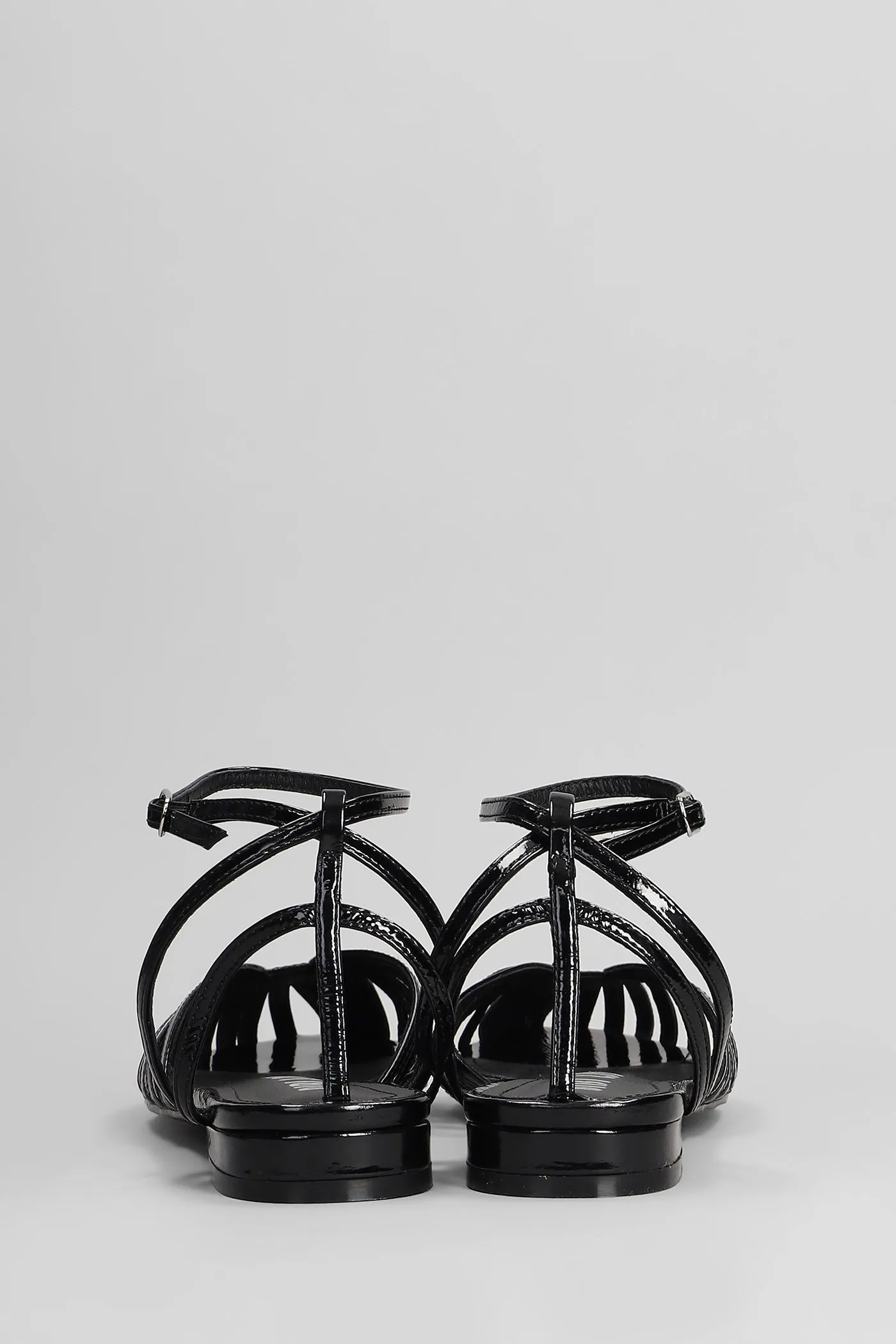 Serabi Flat Ballet flats in black patent leather