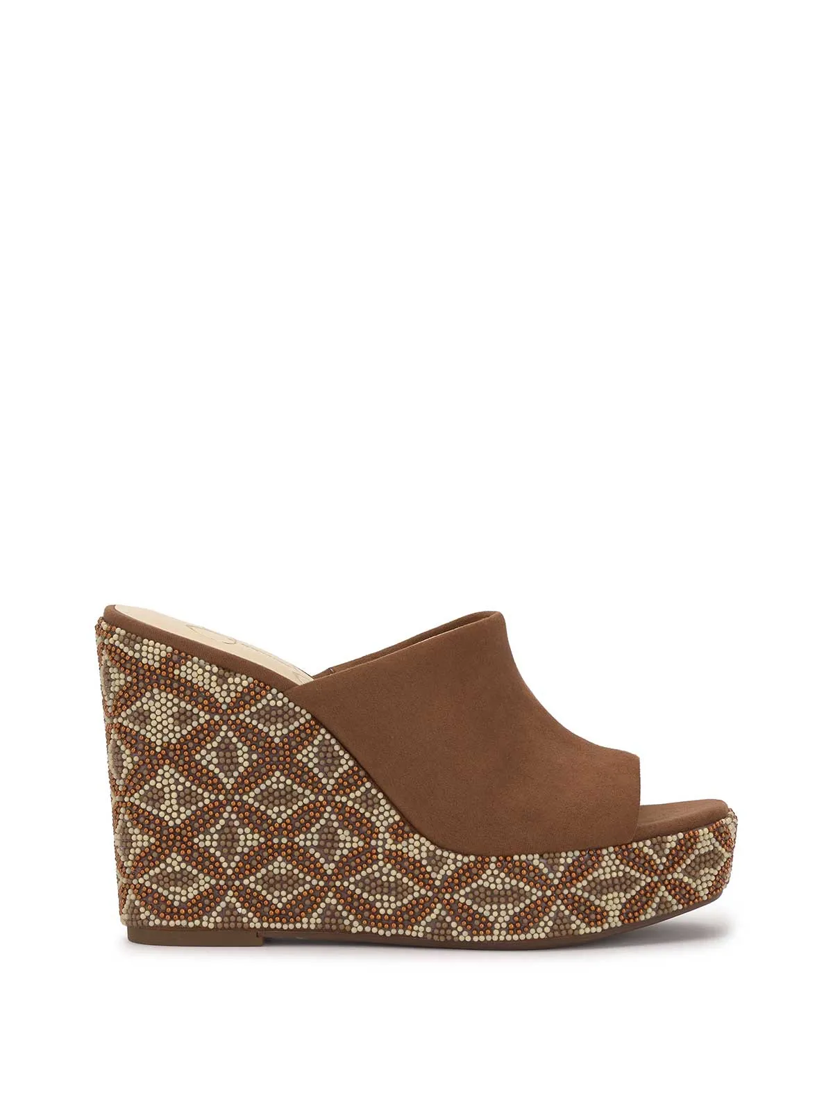 Shantell Platform Wedge Slide in Tobacco
