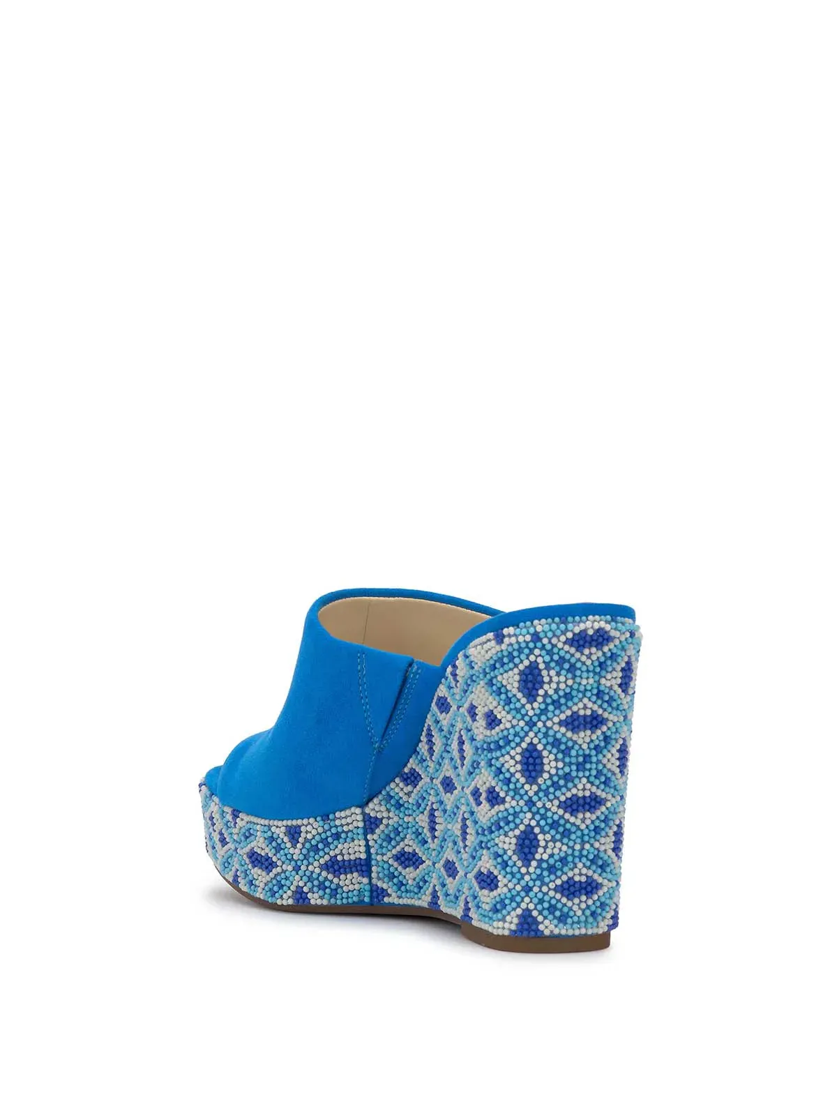 Shantell Platform Wedge Slide in Tobacco