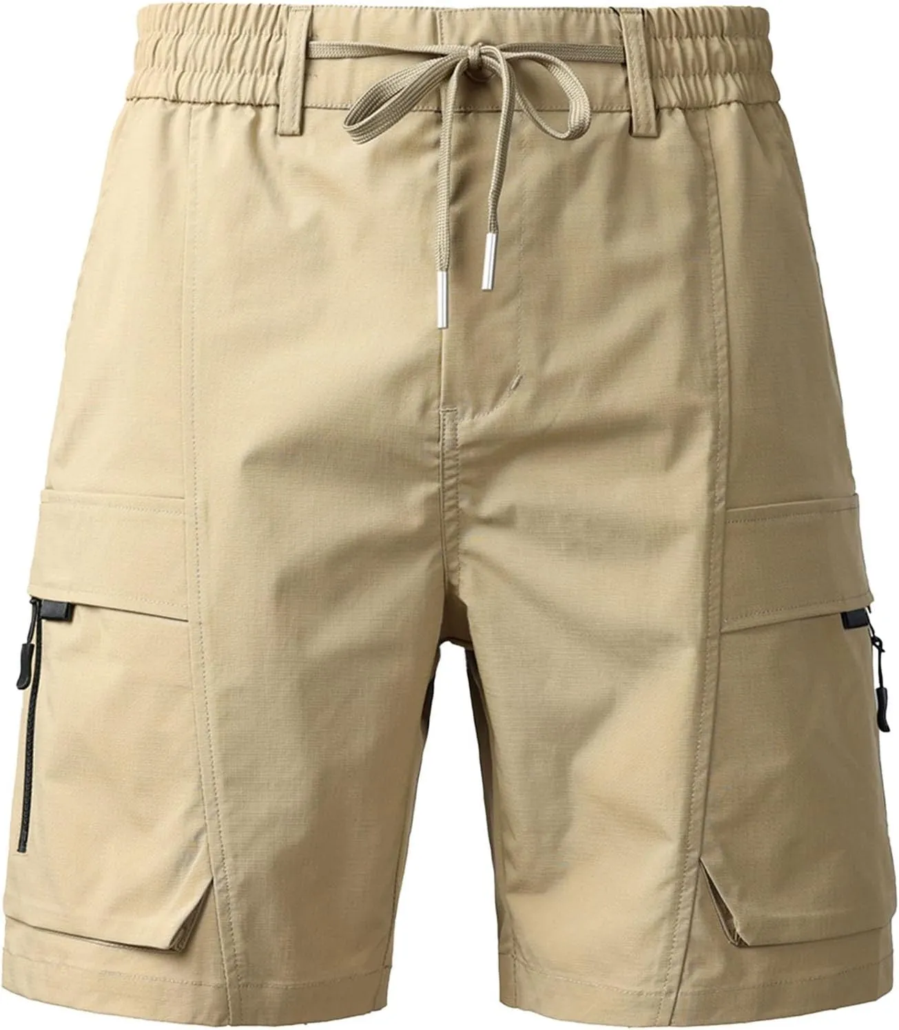Shorts for Men Trendy Adjustable Track Regular Fit Date Belt Linen Short Shorts for Men Bungee Lightweight Cropped
