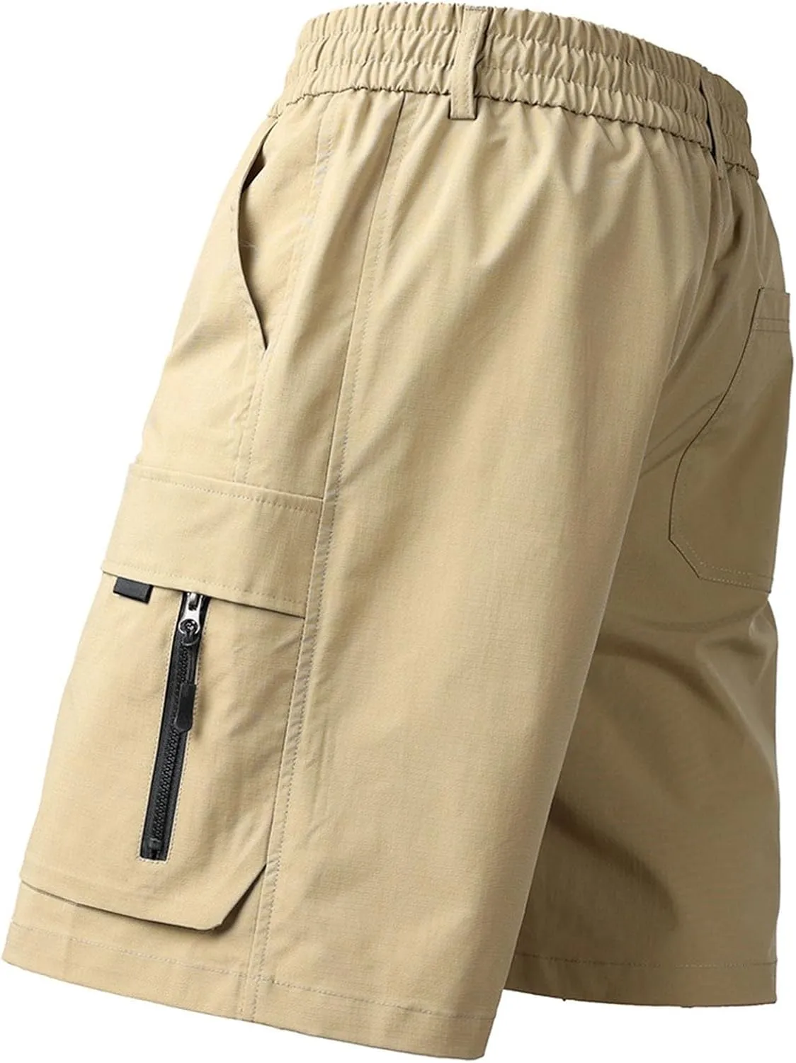 Shorts for Men Trendy Adjustable Track Regular Fit Date Belt Linen Short Shorts for Men Bungee Lightweight Cropped
