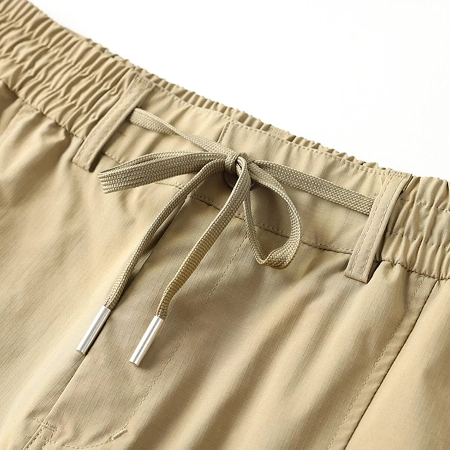 Shorts for Men Trendy Adjustable Track Regular Fit Date Belt Linen Short Shorts for Men Bungee Lightweight Cropped