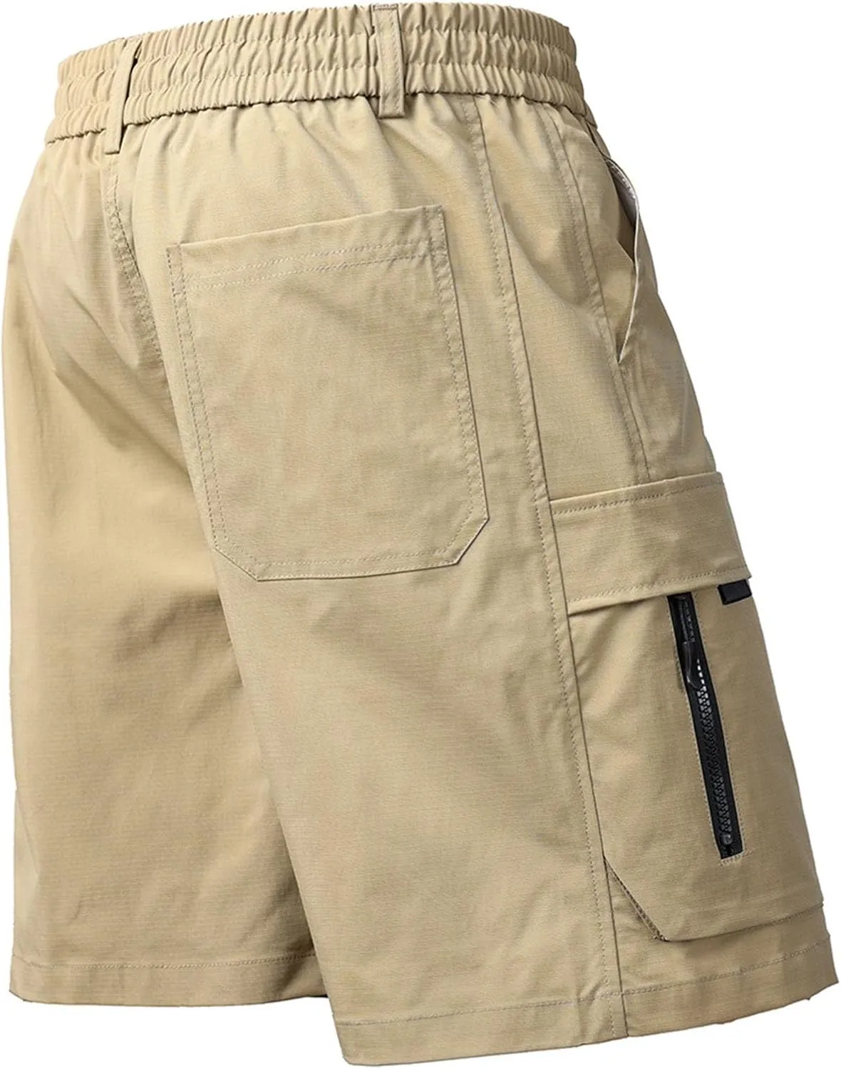 Shorts for Men Trendy Adjustable Track Regular Fit Date Belt Linen Short Shorts for Men Bungee Lightweight Cropped