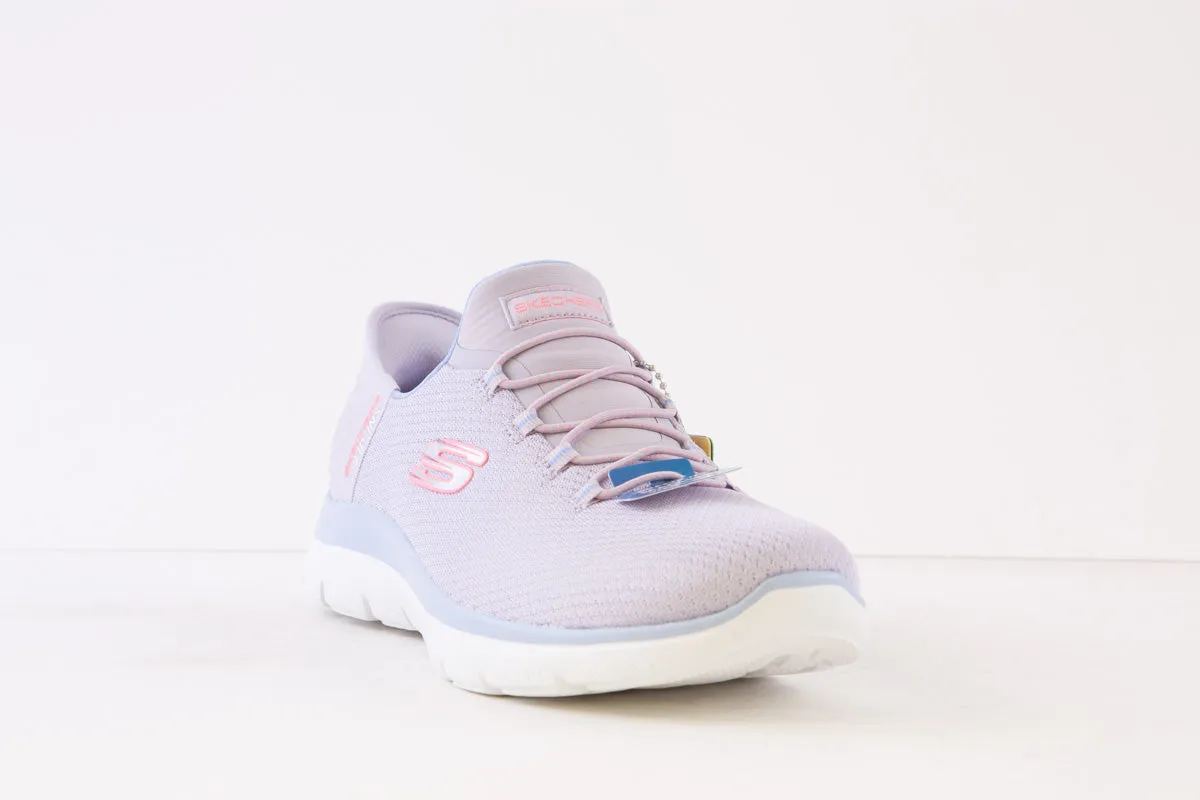 SKECHERS - 150123 SLIP-INS:SUMMITS DIAMOND DREAM-BUNGEE TRAINER - LAVENDER