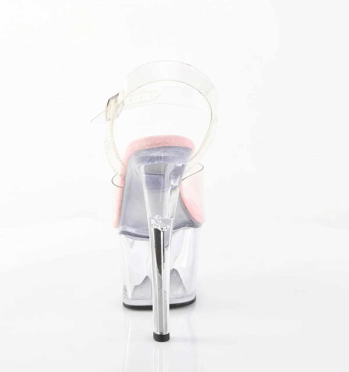 SKY-308 Platform Shoes Clear-Baby Pink/Clear