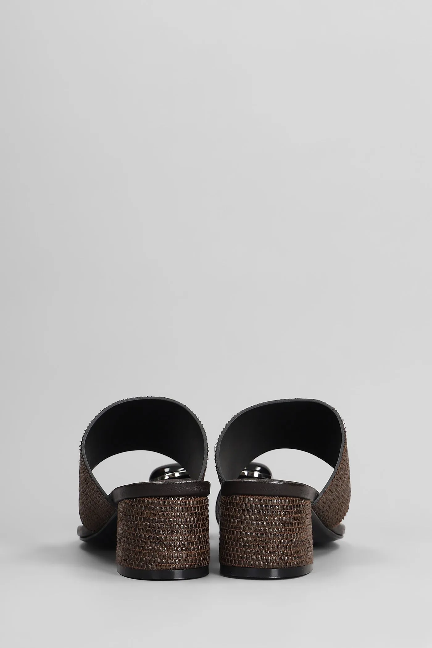 Slipper-Mule in dark brown leather