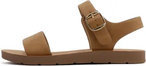 Soda PLENTY ~ Women's Strappy Ankle Wrap Buckle Fashion Flat Sandals