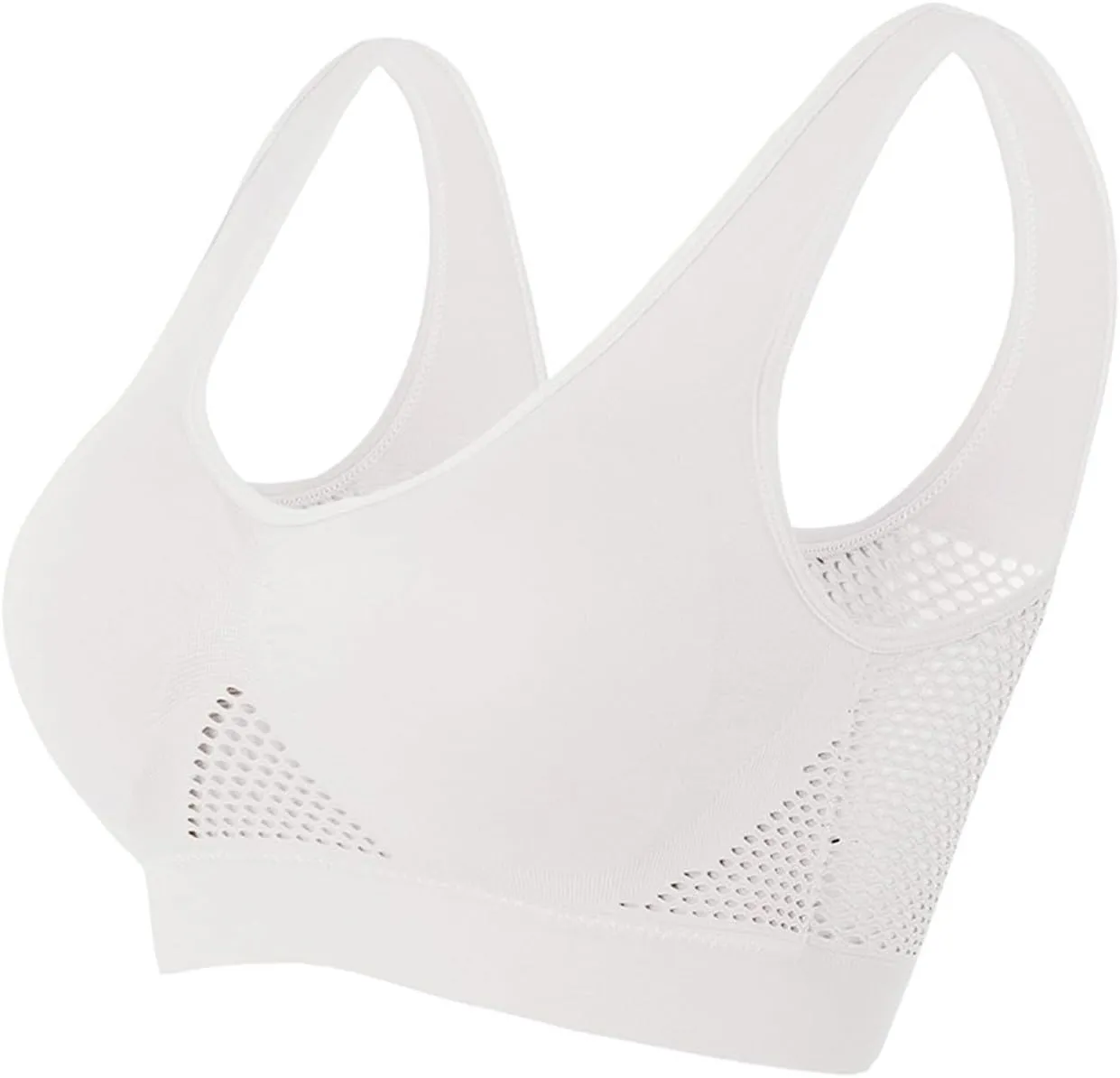 Sports Bras for Women 4 Pack Breathable Air Yoga Bras for Women Seamless Bra for Women Comfortable Gym Workout Bra