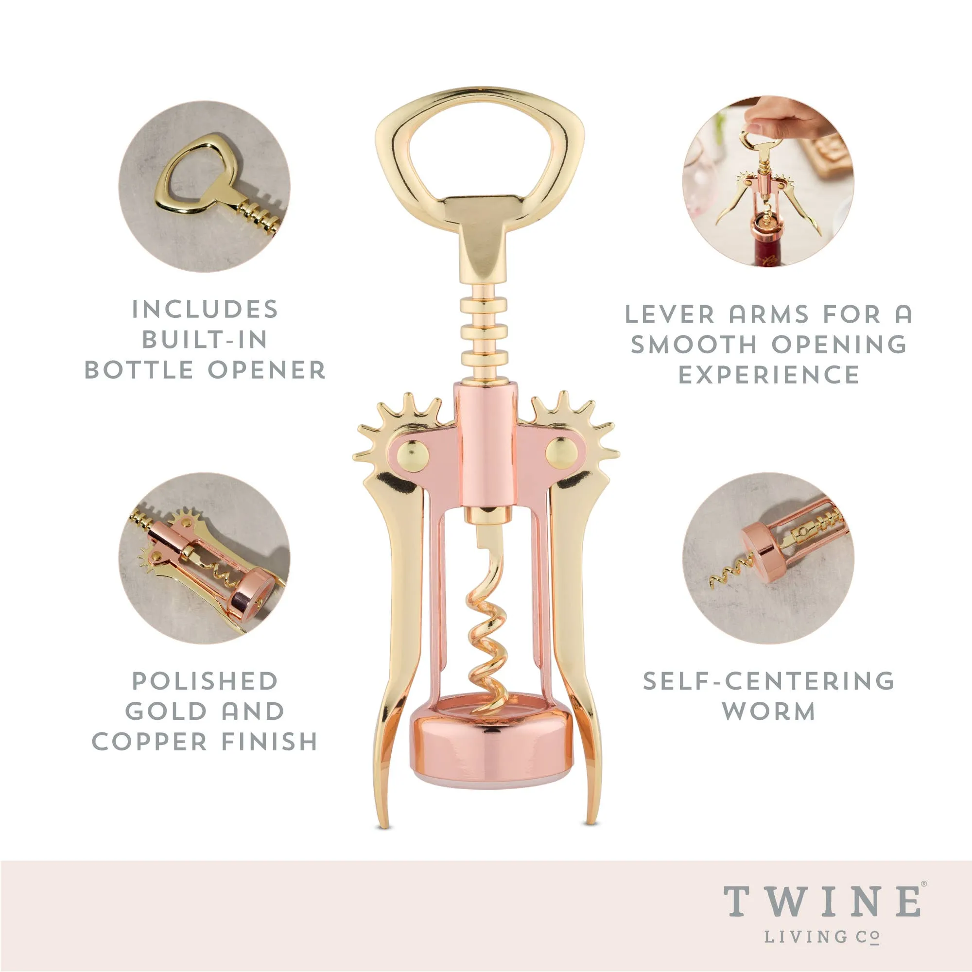Stainless Steel Winged Corkscrew