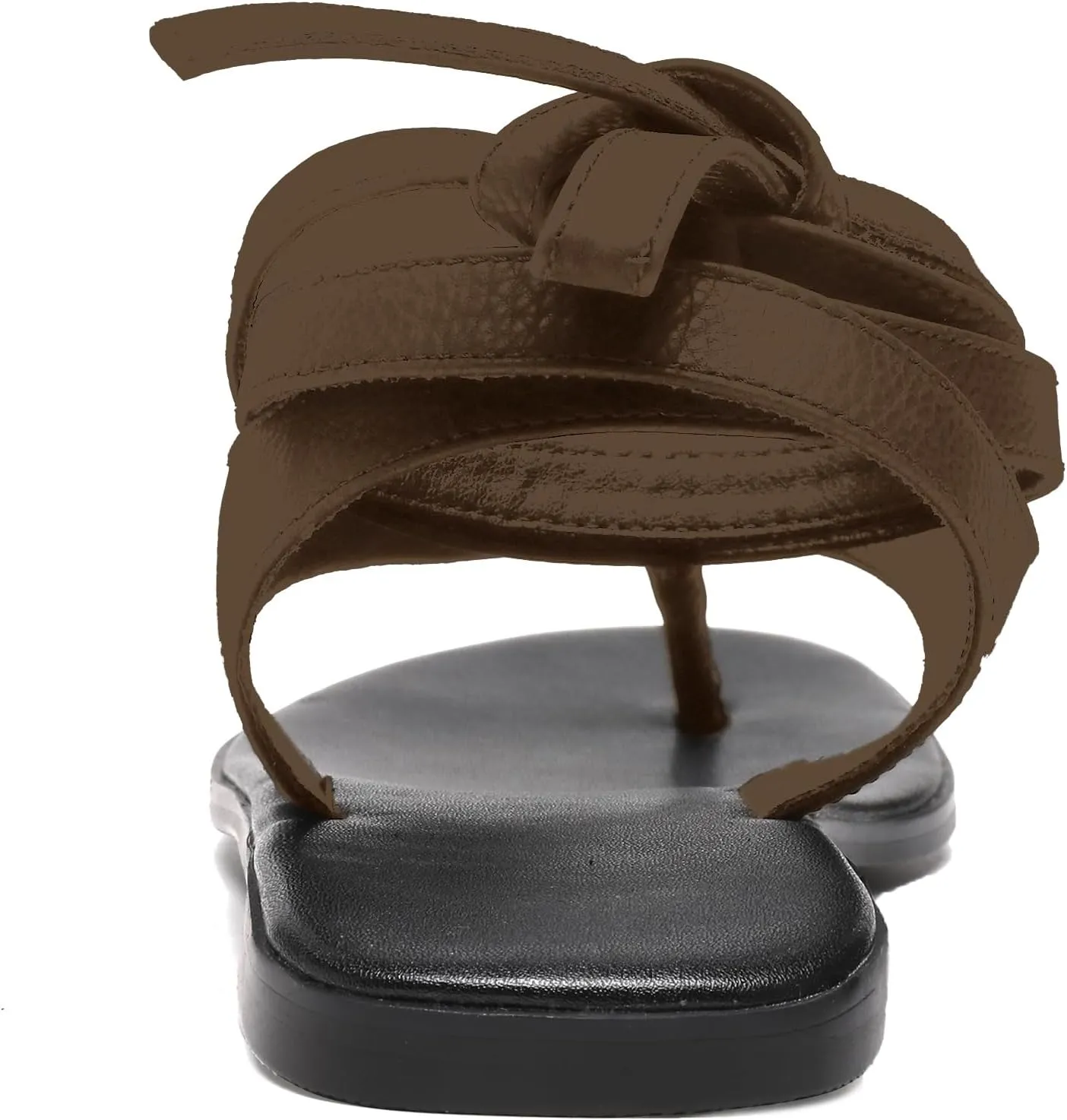 Strap Flip Flop Flat Sandals for Women with Metal Circular Ankle Strappy Ladies Fashion Cute Summer Thong Sandals Dressy.