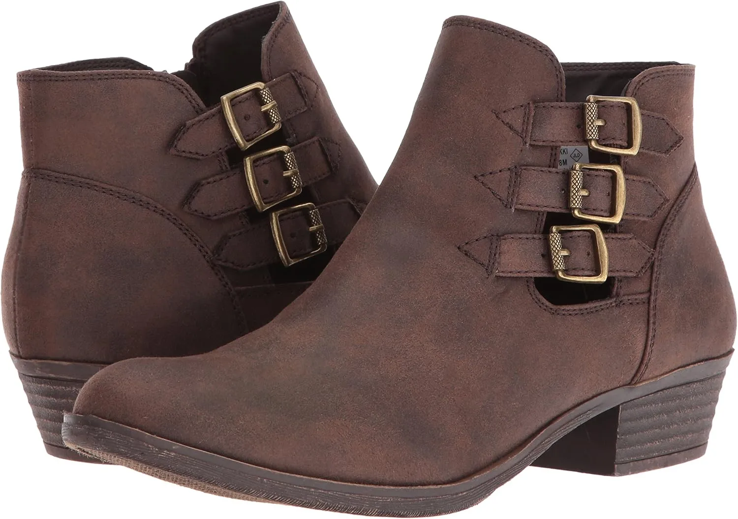 Sugar Women's Dress Block Heel Ankle Boot, Ladies Zipper Bootie