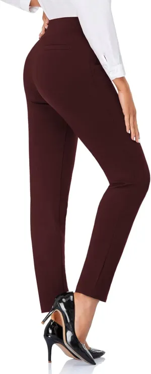 Tapata Women's 26''/28''/30'' Skinny Dress Pants High Waist Slacks for Office Work Business Casual Tall Petite Stretch Pants