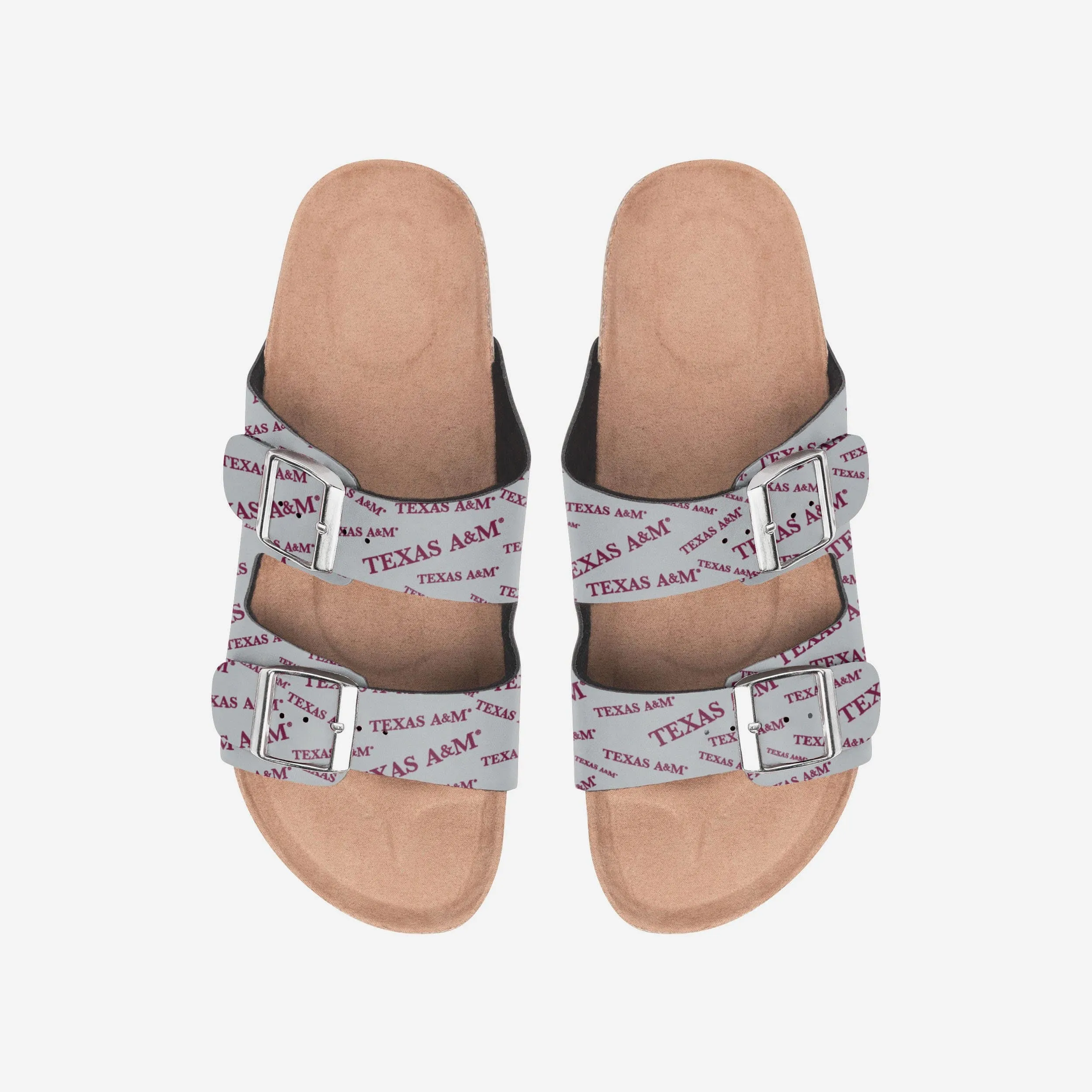 Texas A&M Aggies Womens Mini Print Double Buckle Sandal