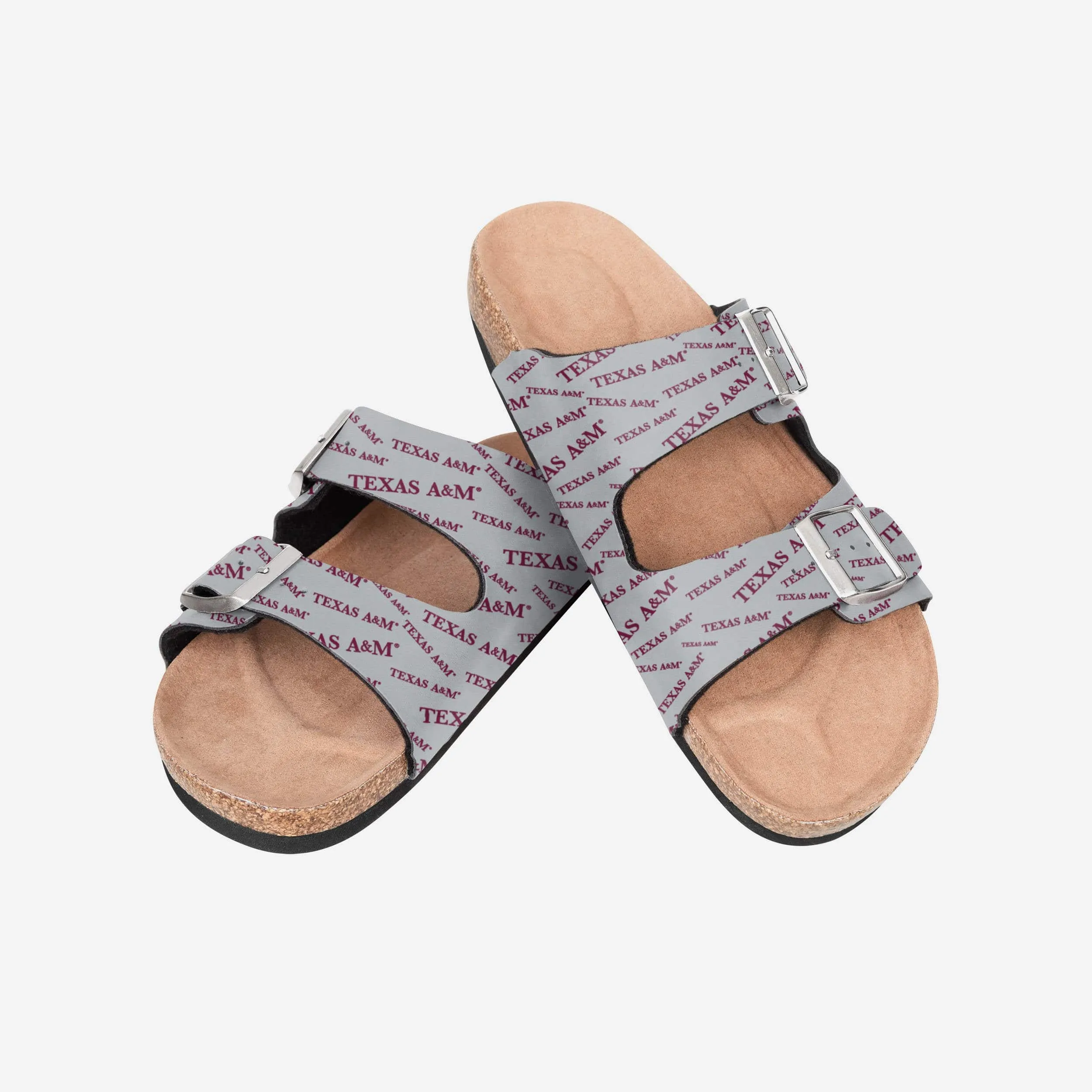 Texas A&M Aggies Womens Mini Print Double Buckle Sandal