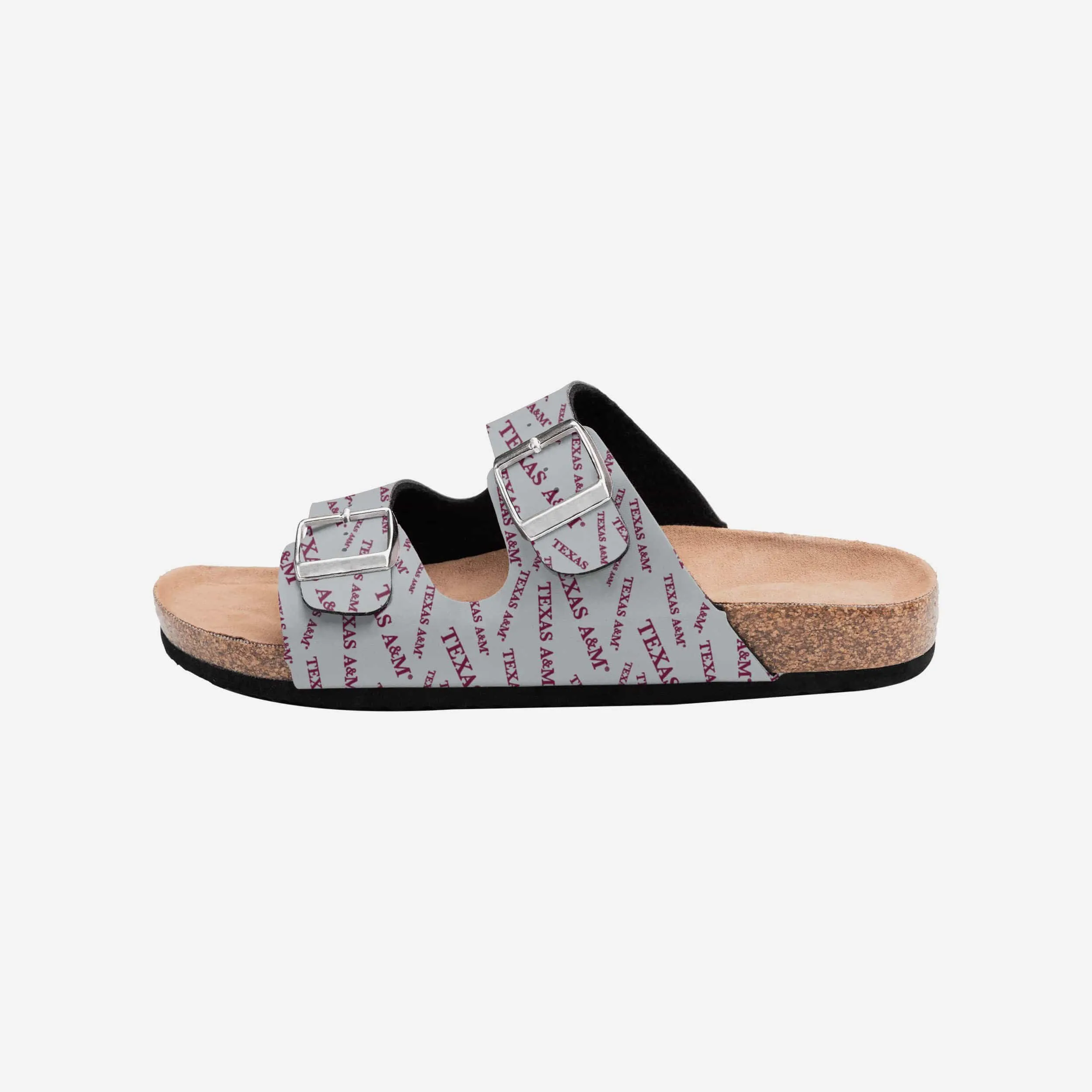 Texas A&M Aggies Womens Mini Print Double Buckle Sandal
