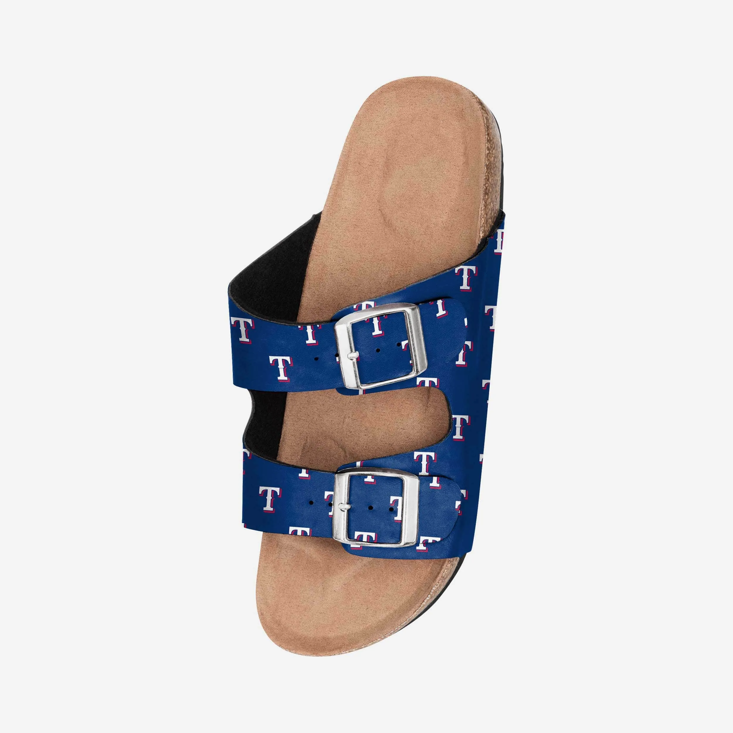 Texas Rangers Womens Team Logo Double Buckle Sandal