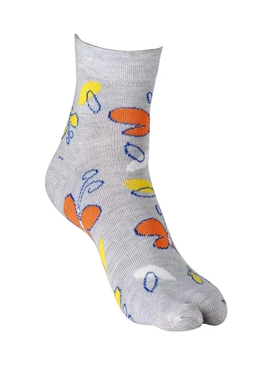 Texlon Butterfly Women's Ankle Length Socks (Pack of 4)