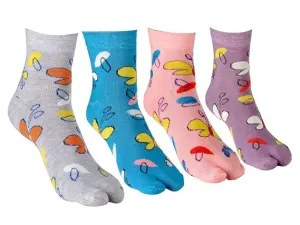 Texlon Butterfly Women's Ankle Length Socks (Pack of 4)
