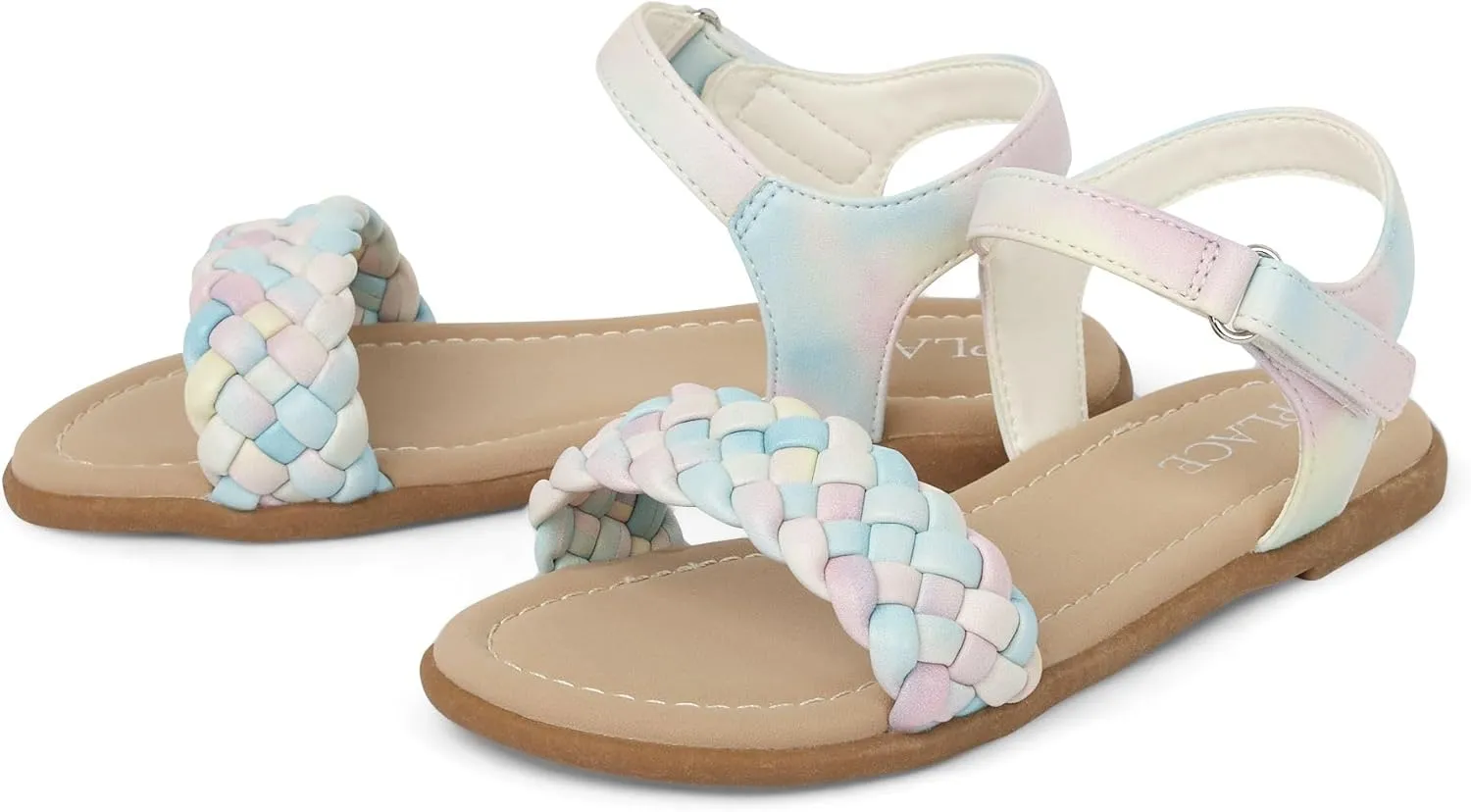 The Children's Place Girls Flat Sandals with Adjustable Ankle Strap
