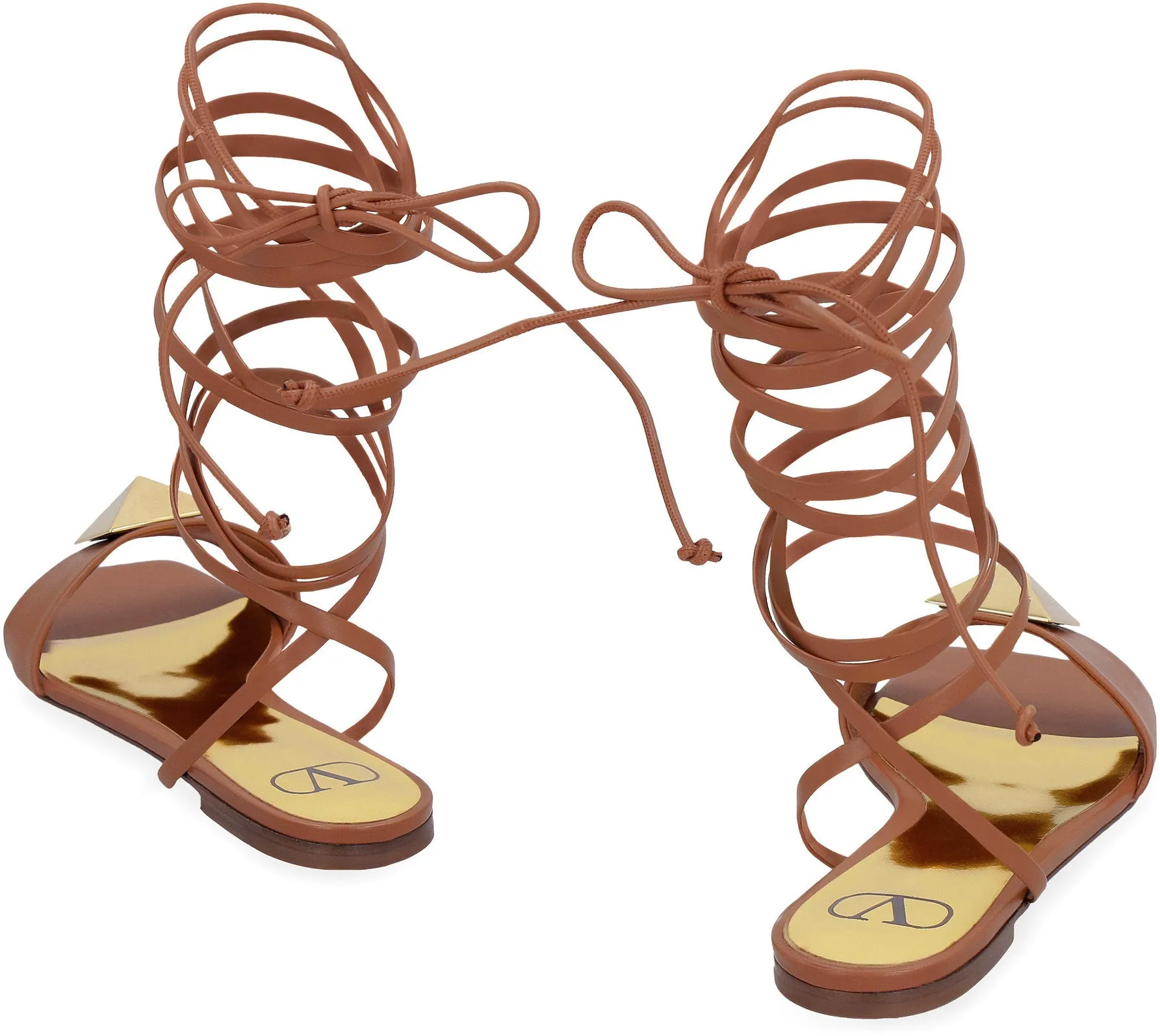 Valentino Garavani - One Stud leather flat sandals